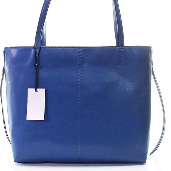 Dkny Handbags - DKNY Mey Reversible Tote Summer Blue/Silver